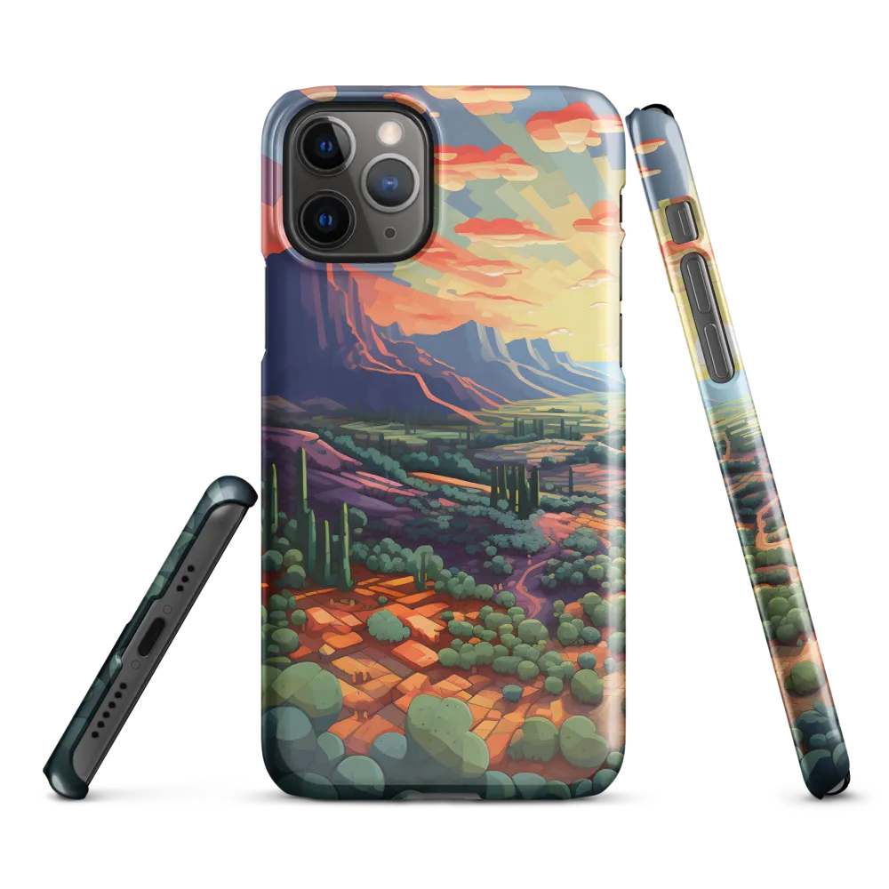 Desert Serenity at Dusk | Phone Case |  11 Pro | Snap Case | Glossy