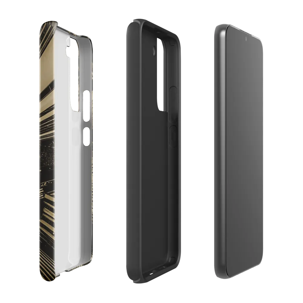 Urban Symphony: Aerial Perspective of City Life | Phone Case |  S22 Plus | Tough Case | Glossy