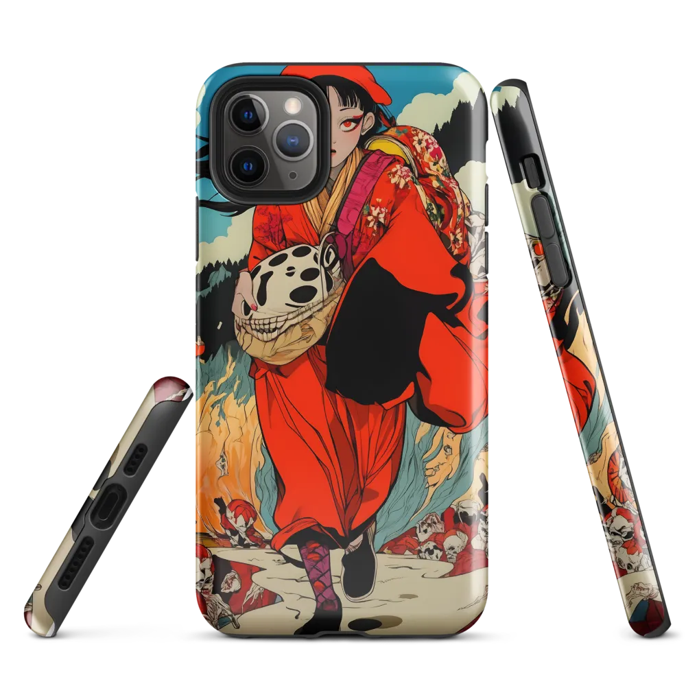 The Girl in Flames | Phone Case |  11 Pro Max | Tough Case | Glossy