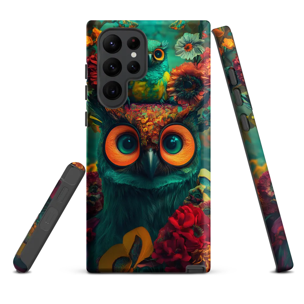 Majestic Harmony: The Floral Owl