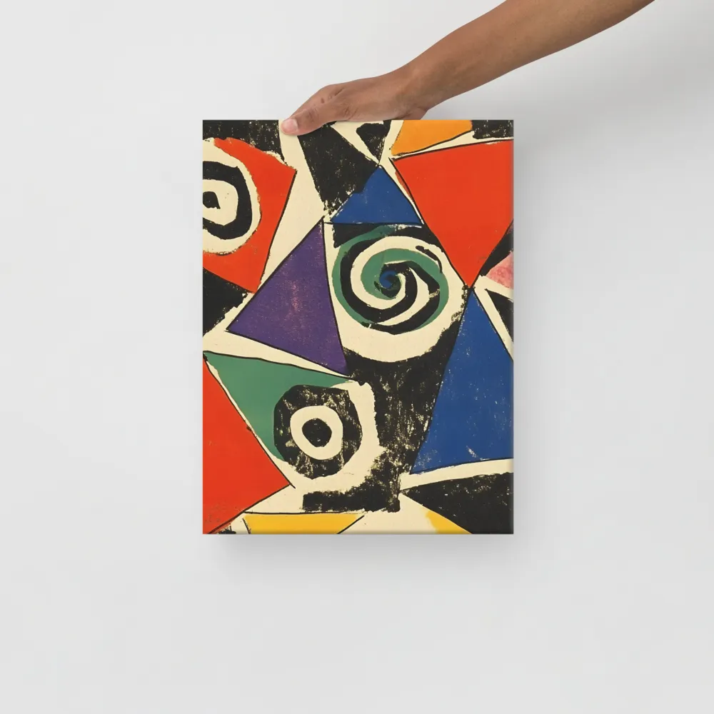 Dynamic Geometric Abstraction | Canvas | 12″×16″