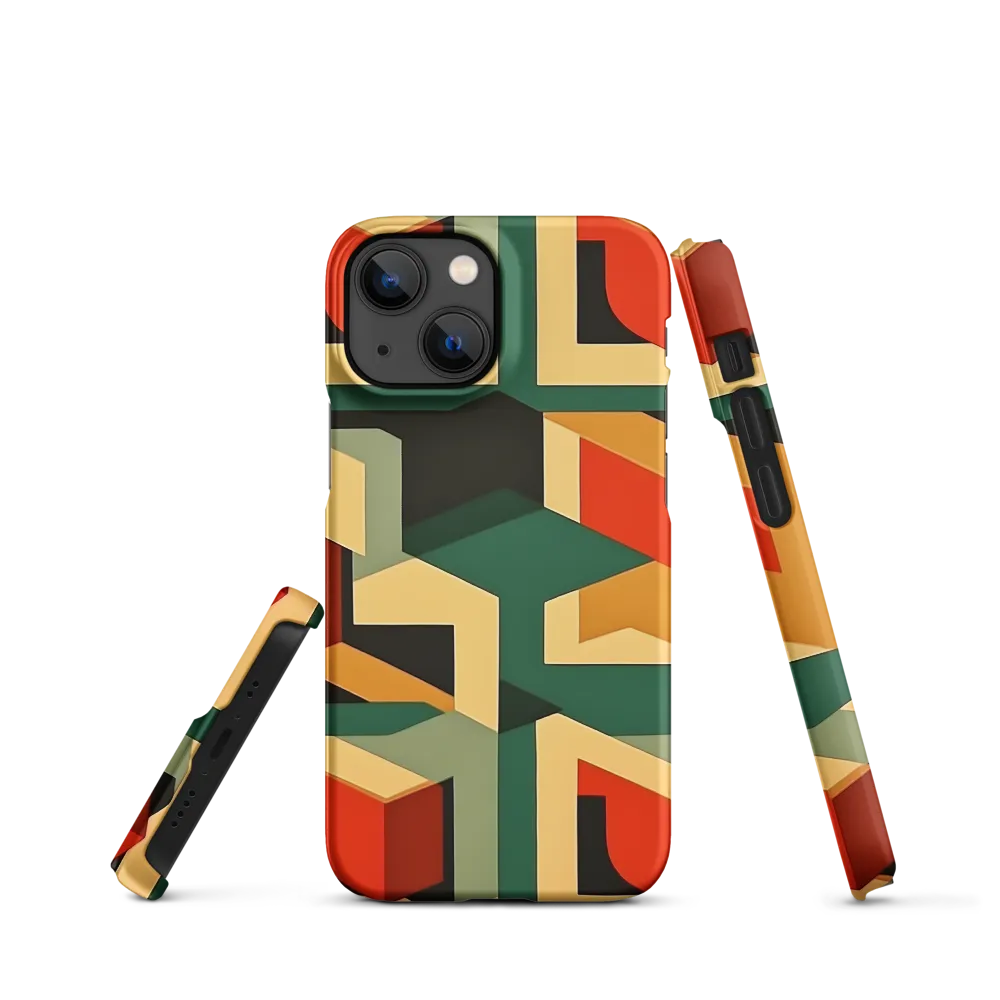 Dynamic Geometry: An Exploration of Form | Phone Case |  13 Mini | Snap Case | Matte