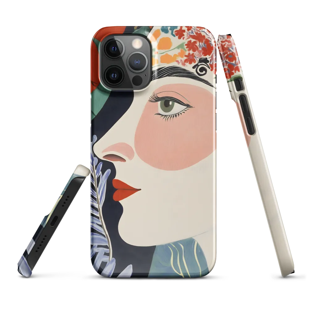 Floral Serenade: A Modern Portrait