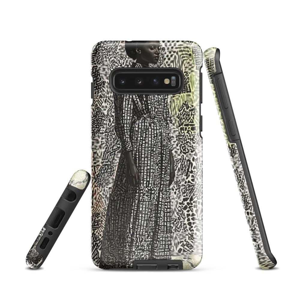 Elegance in Abstract Patterns | Phone Case |  S10 | Tough Case | Glossy