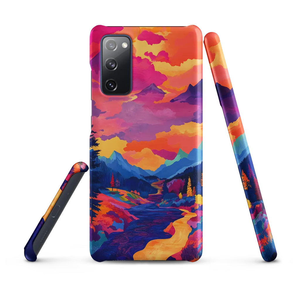 Radiant Serenity: A Surreal Landscape | Phone Case |  S20 FE | Snap Case | Matte