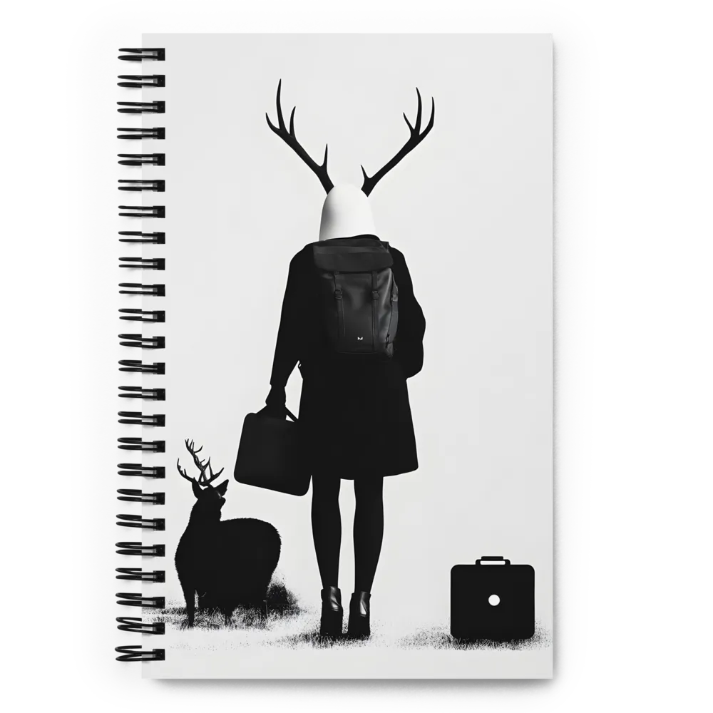 Antlered Reflections | Spiral Notebook