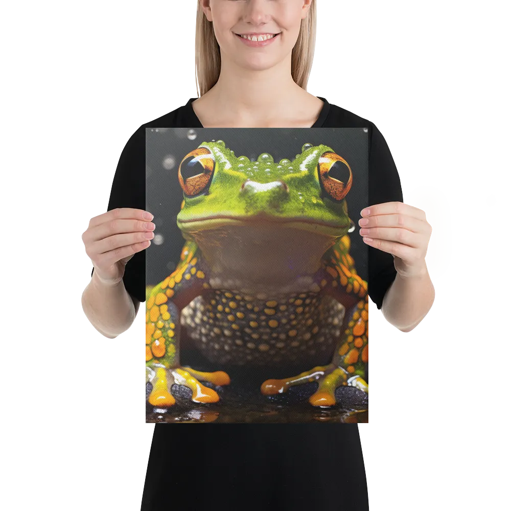 Emerald Elegance: The Frog in Focus