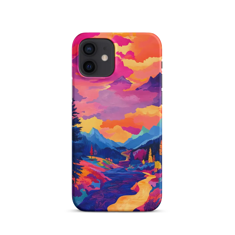 Radiant Serenity: A Surreal Landscape | Phone Case |  12 | Snap Case | Matte