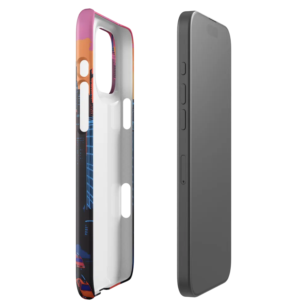 Sunset Over Skyscrapers | Phone Case |  16 Pro Max | Snap Case | Glossy