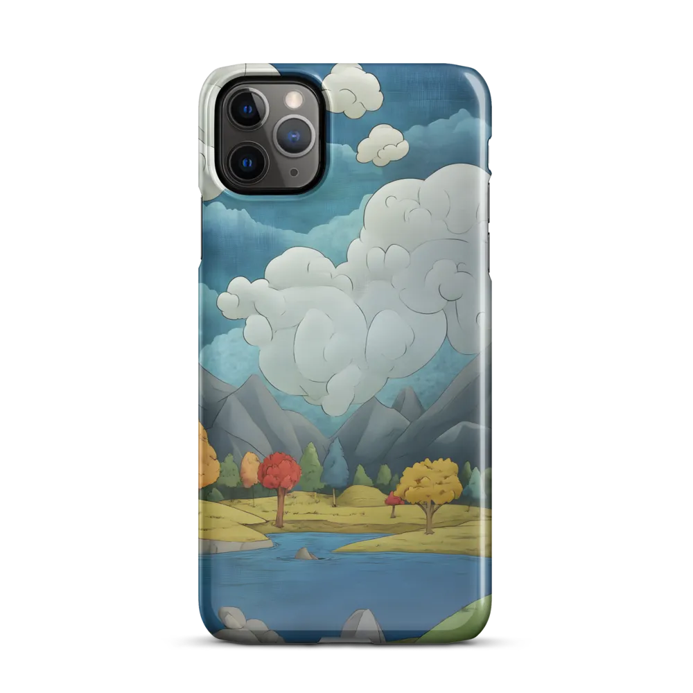 Whimsical Serenity: A Tranquil Landscape | Phone Case |  11 Pro Max | Snap Case | Glossy