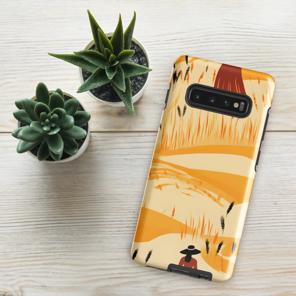 Embracing the Fields: A Floral Journey | Phone Case |  S10 Plus | Tough Case | Glossy