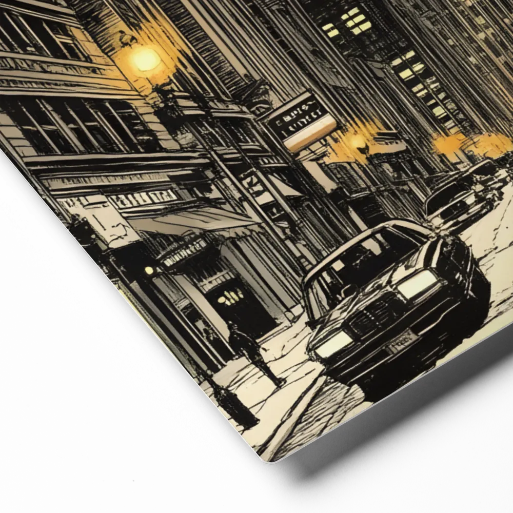 Whispers of the Night City | Metal Print | 16″×20″