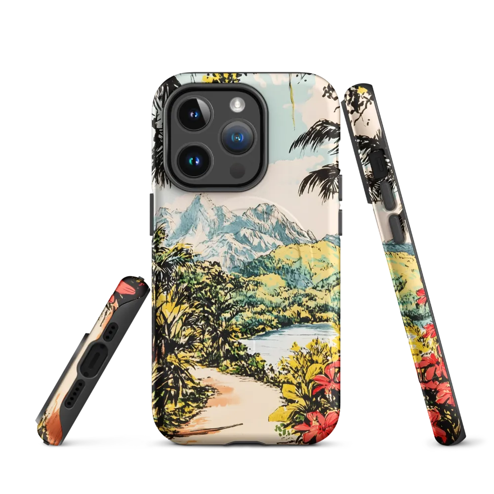 Tropical Serenity | Phone Case |  14 Pro | MagSafe® Tough Case | Matte