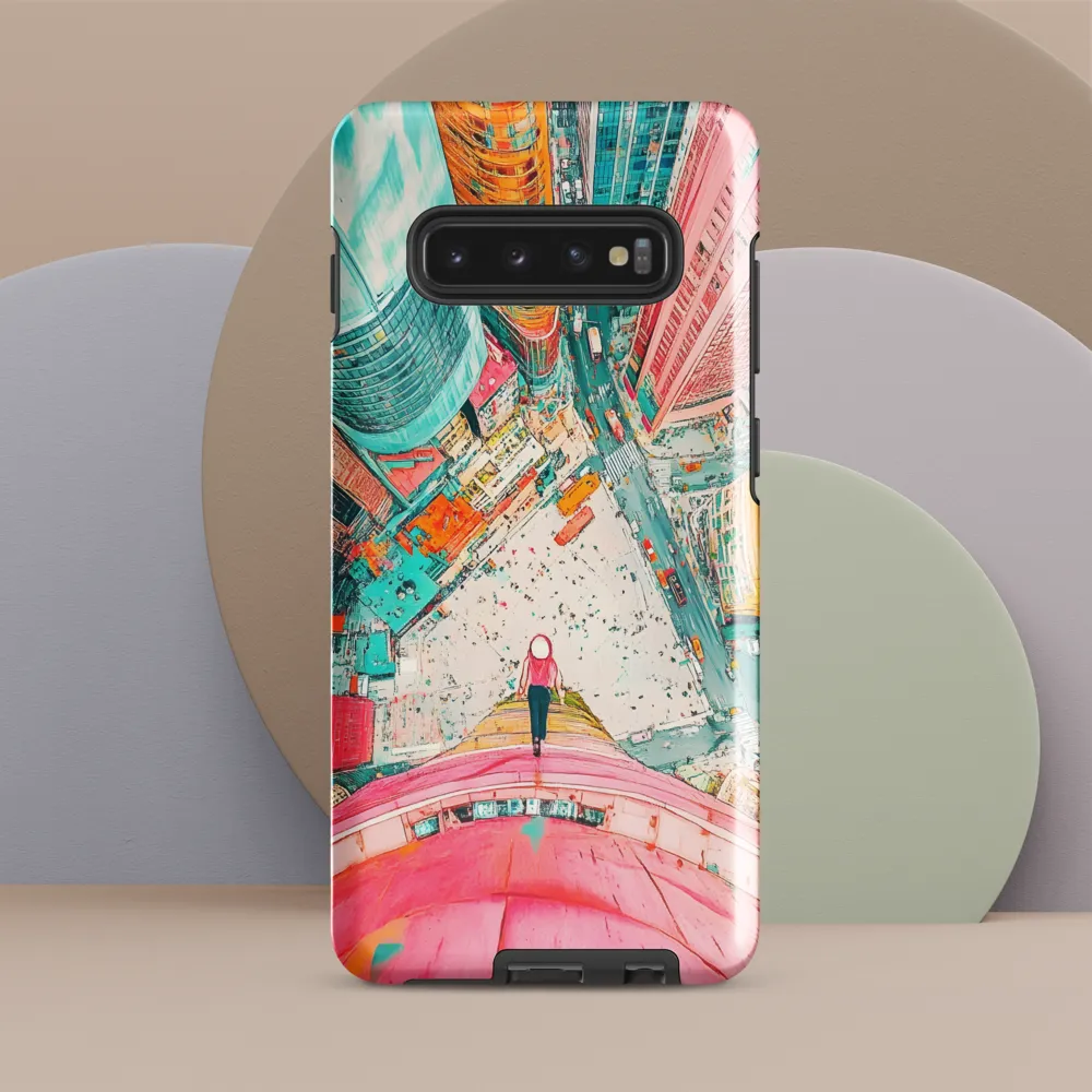 Vertical Horizons: A Surreal Cityscape Adventure | Phone Case |  S10 Plus | Tough Case | Glossy