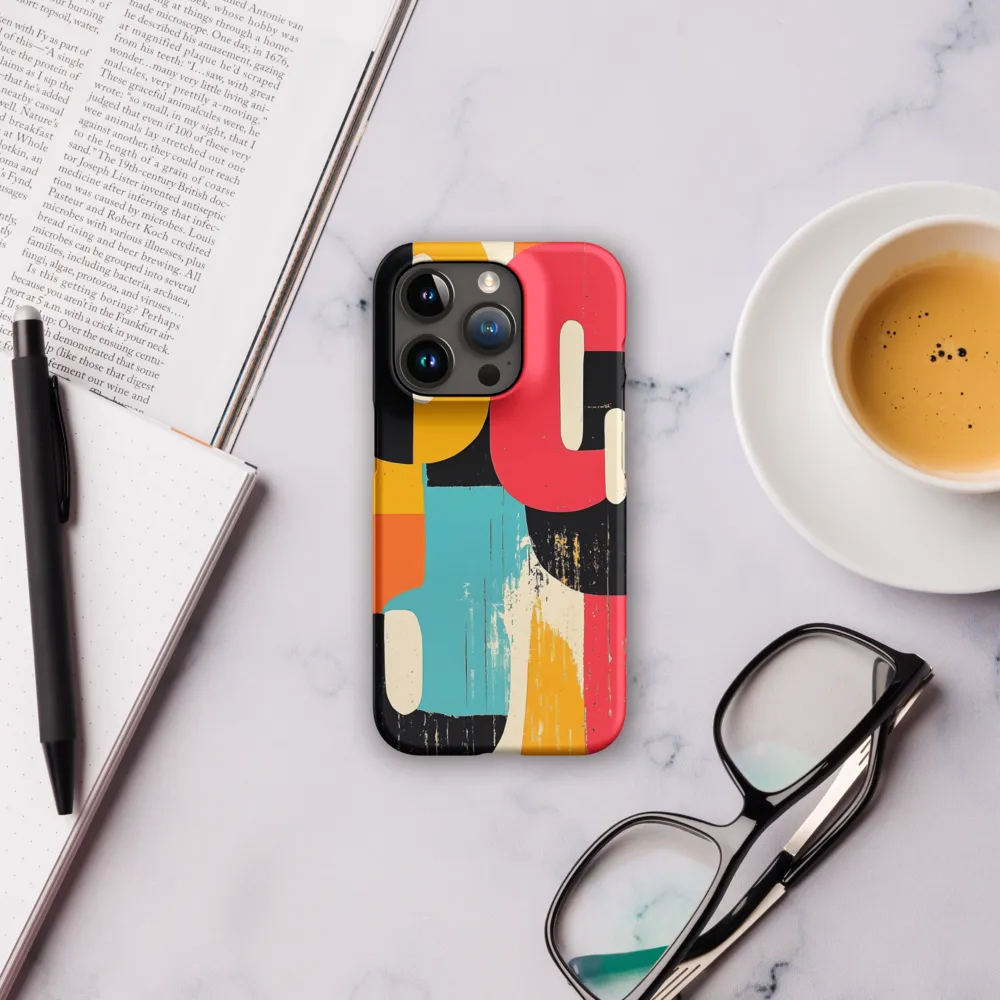 Colorful Curves: Numbers in Harmony | Phone Case |  15 Pro | Snap Case | Matte