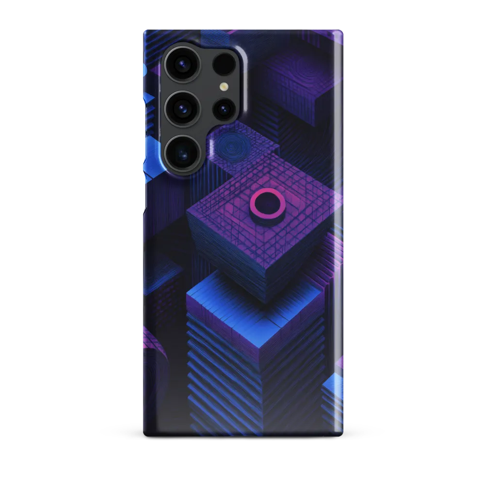 Geometric Dreams in Blue and Purple