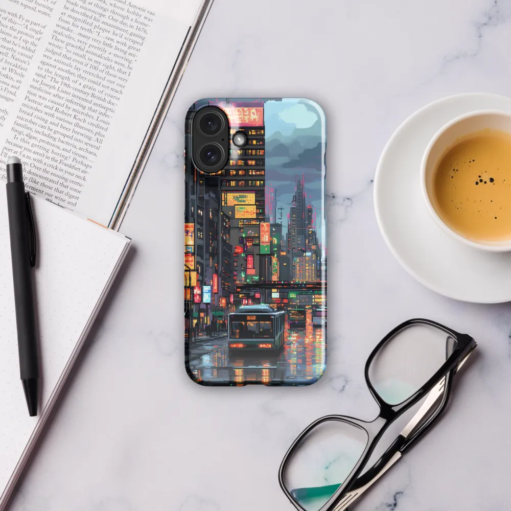 Neon Dreams: A Pixelated Urban Night