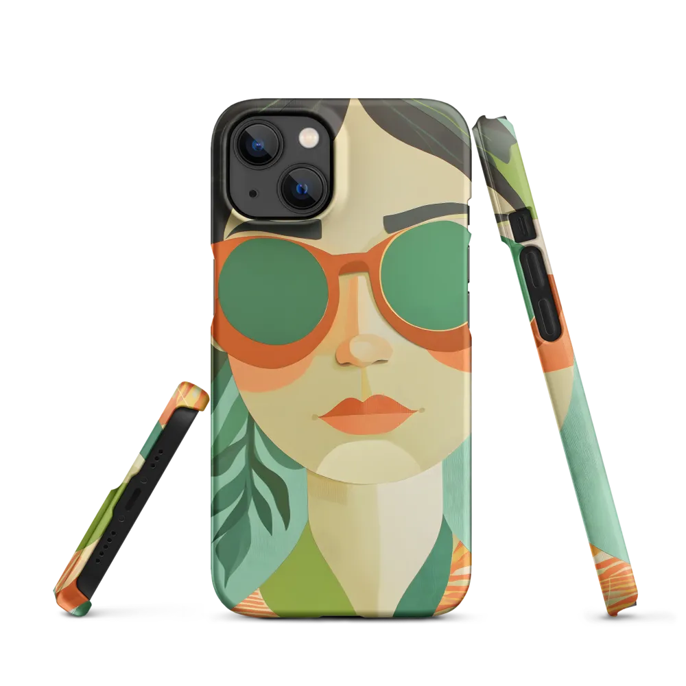 Bold Serenity: A Modern Portrait | Phone Case |  13 | Snap Case | Matte
