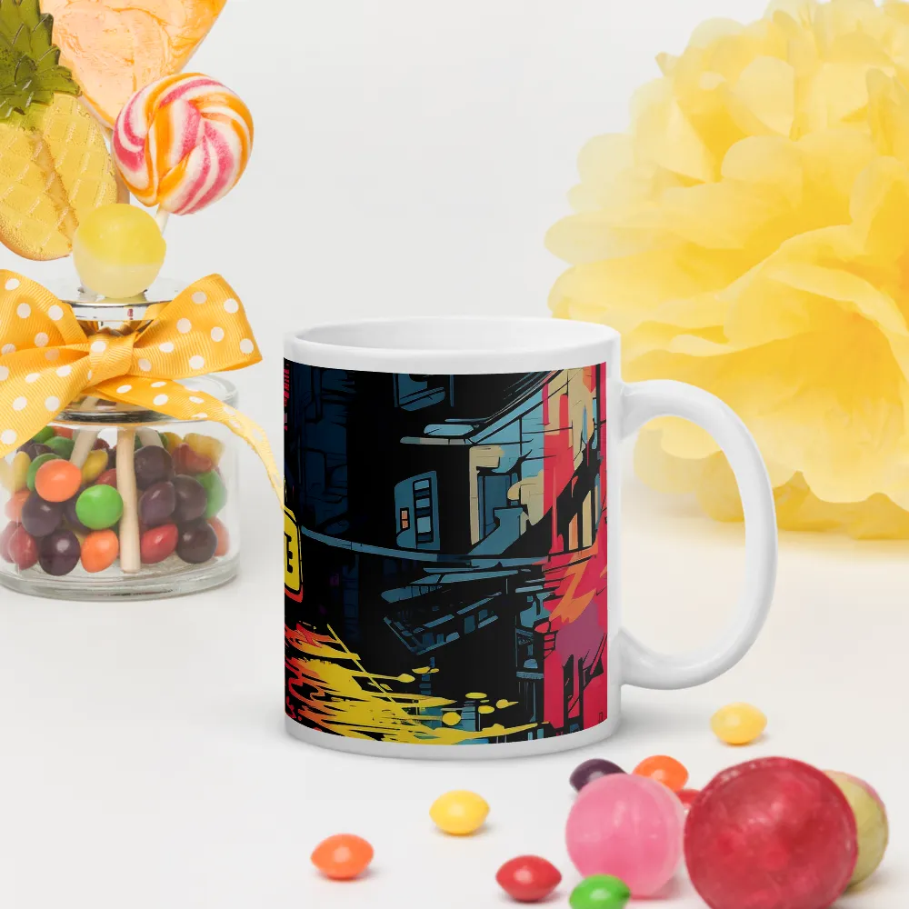 Citybeat: A Neon Dreamscape | Mugs | Multiple Sizes & Colors