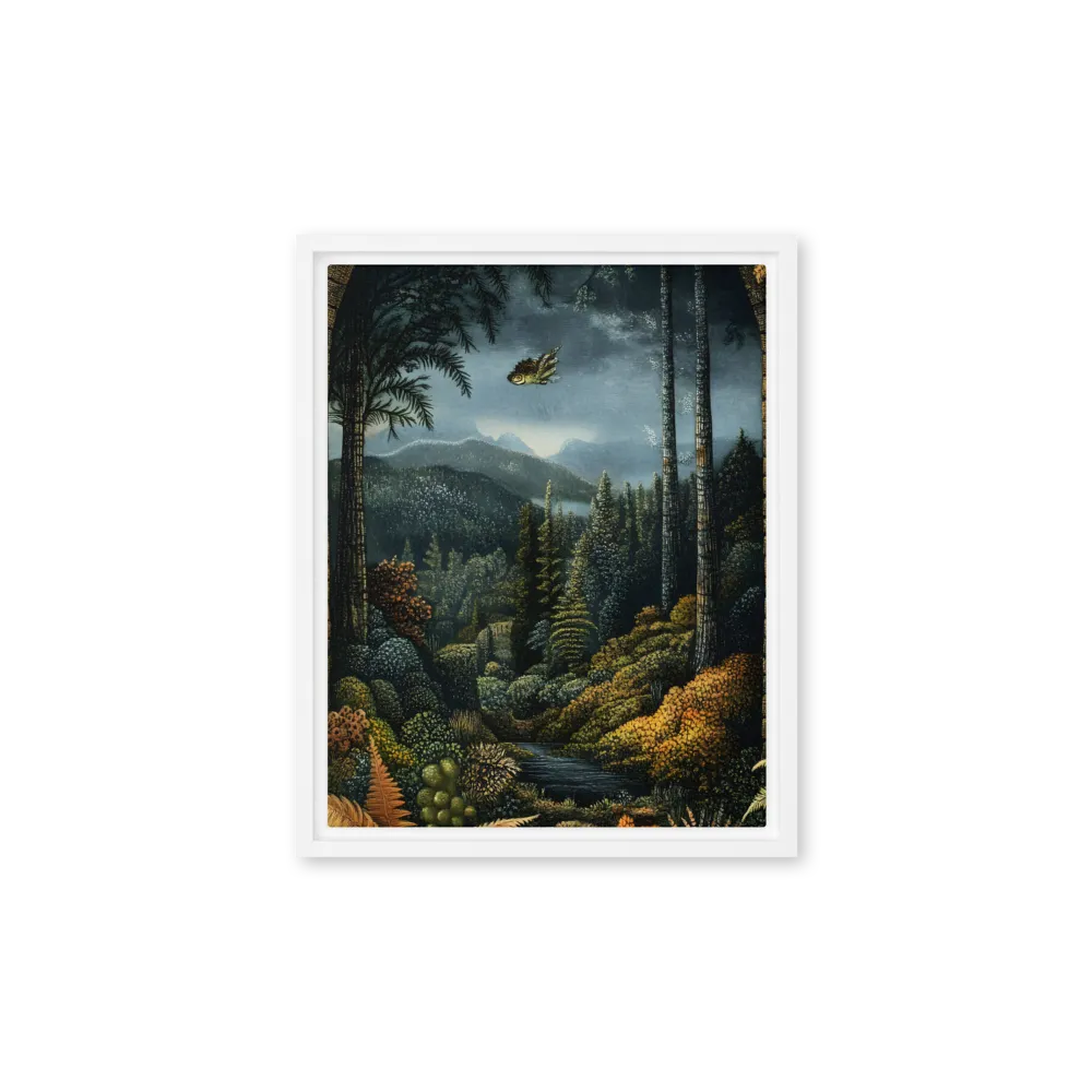 Whispers of the Enchanted Forest | Canvas with White Frame | 11″×14″
