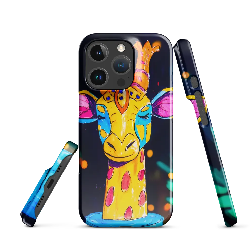 Whimsical Giraffe in Vibrant Colors