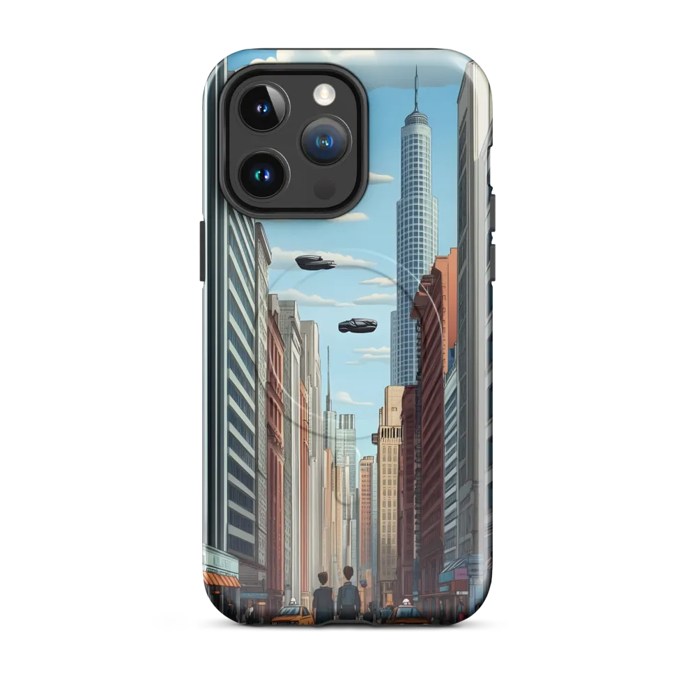 Futuristic Stroll through the Urban Skyline