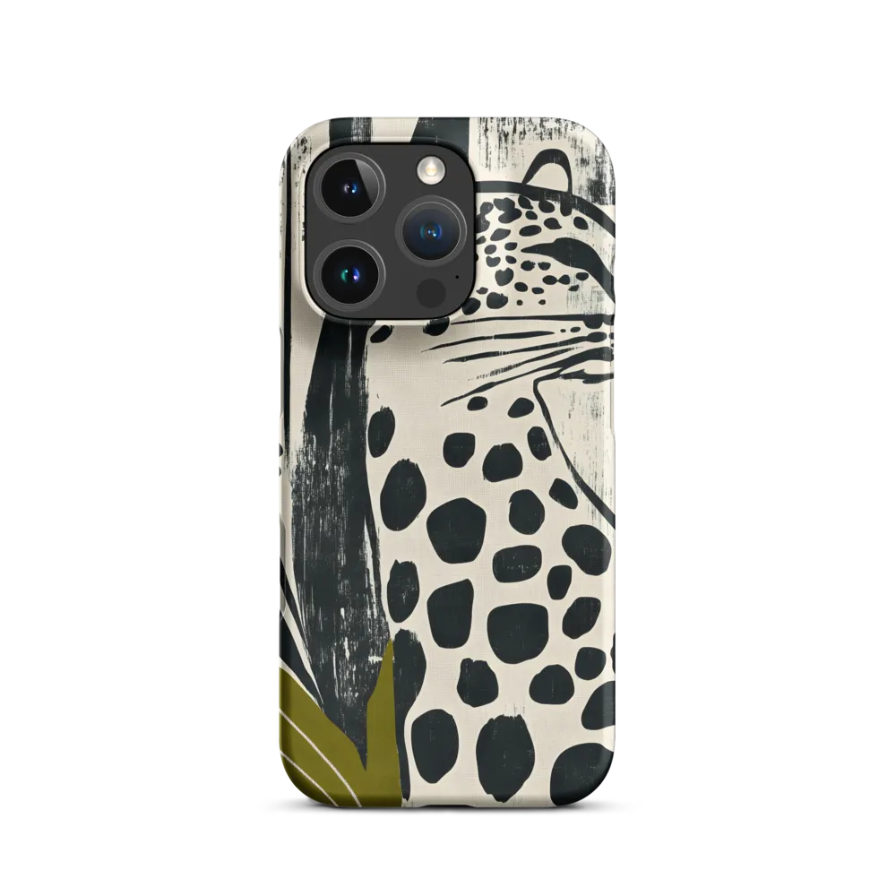 Leopard in Silhouette: A Modern Appeal | Phone Case |  16 Pro | Snap Case | Matte