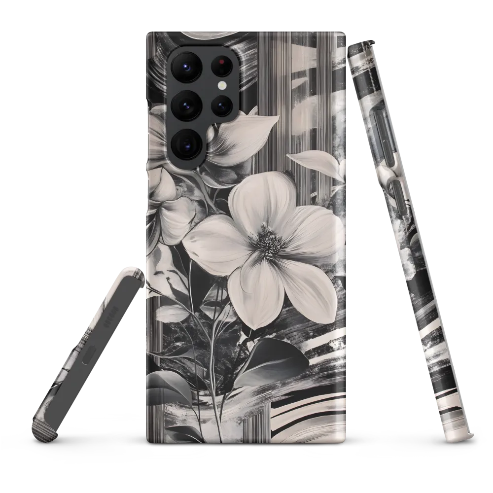 Ethereal Bloom: A Dance of Monochromes