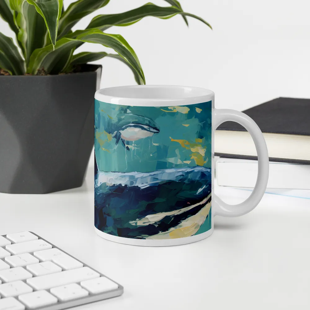 Harmony of the Ocean: Whales in Motion | Mugs | Multiple Sizes & Colors