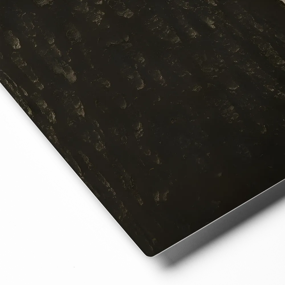 Woodpecker on Tree Trunk 
 Metal Print | 12″x 12″