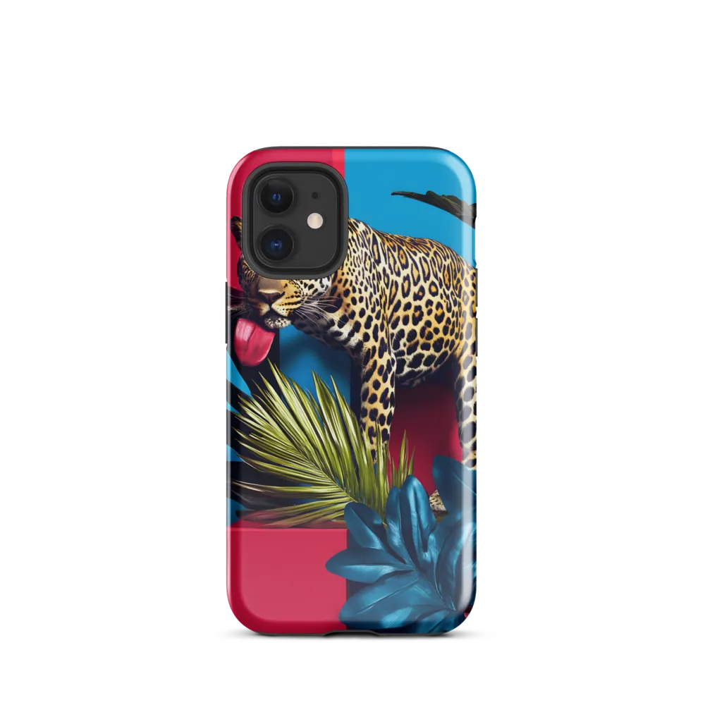 Playful Leopard in Vibrant Paradise