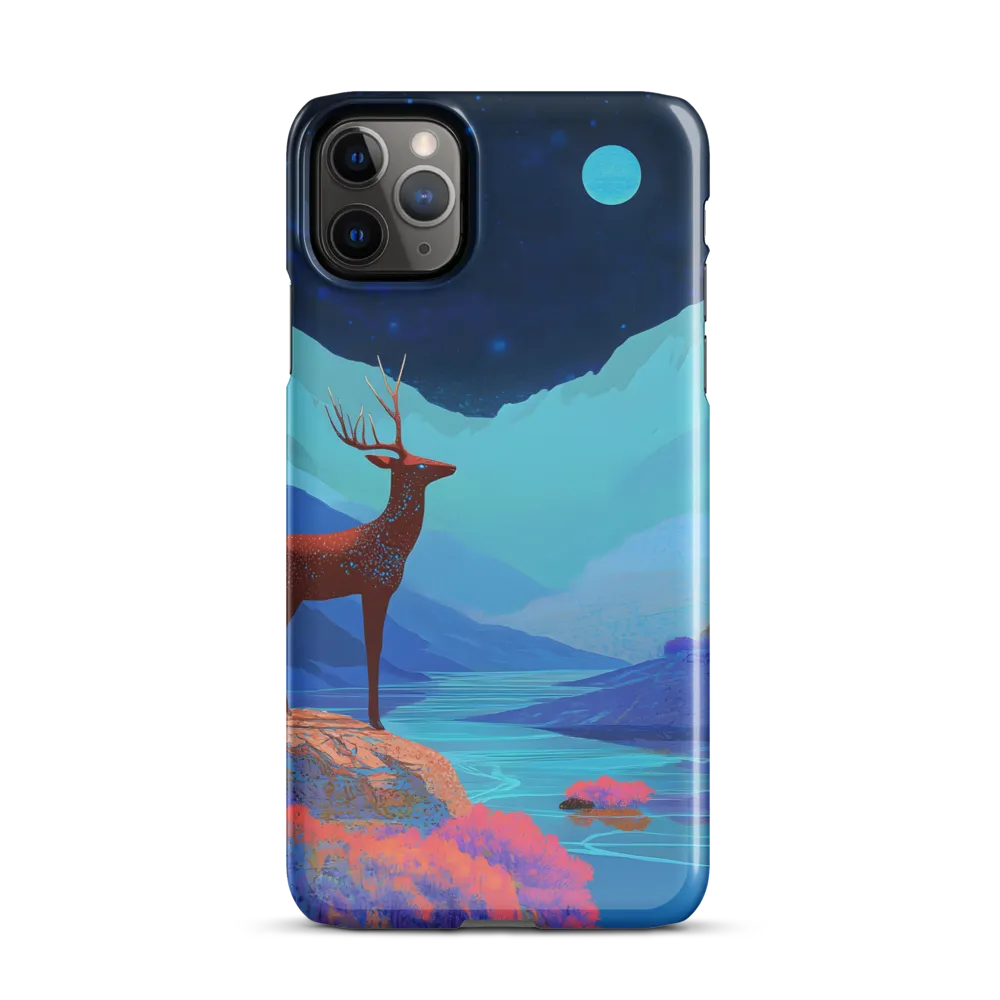 Cosmic Serenity: The Starlit Stag | Phone Case |  11 Pro Max | Snap Case | Glossy