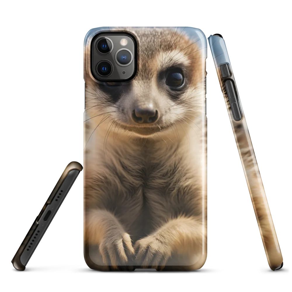 Curious Stance: The Meerkat's Gaze | Phone Case |  11 Pro Max | Snap Case | Glossy