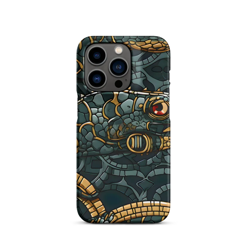Reptilian Elegance: A Digital Art Nouveau Tapestry