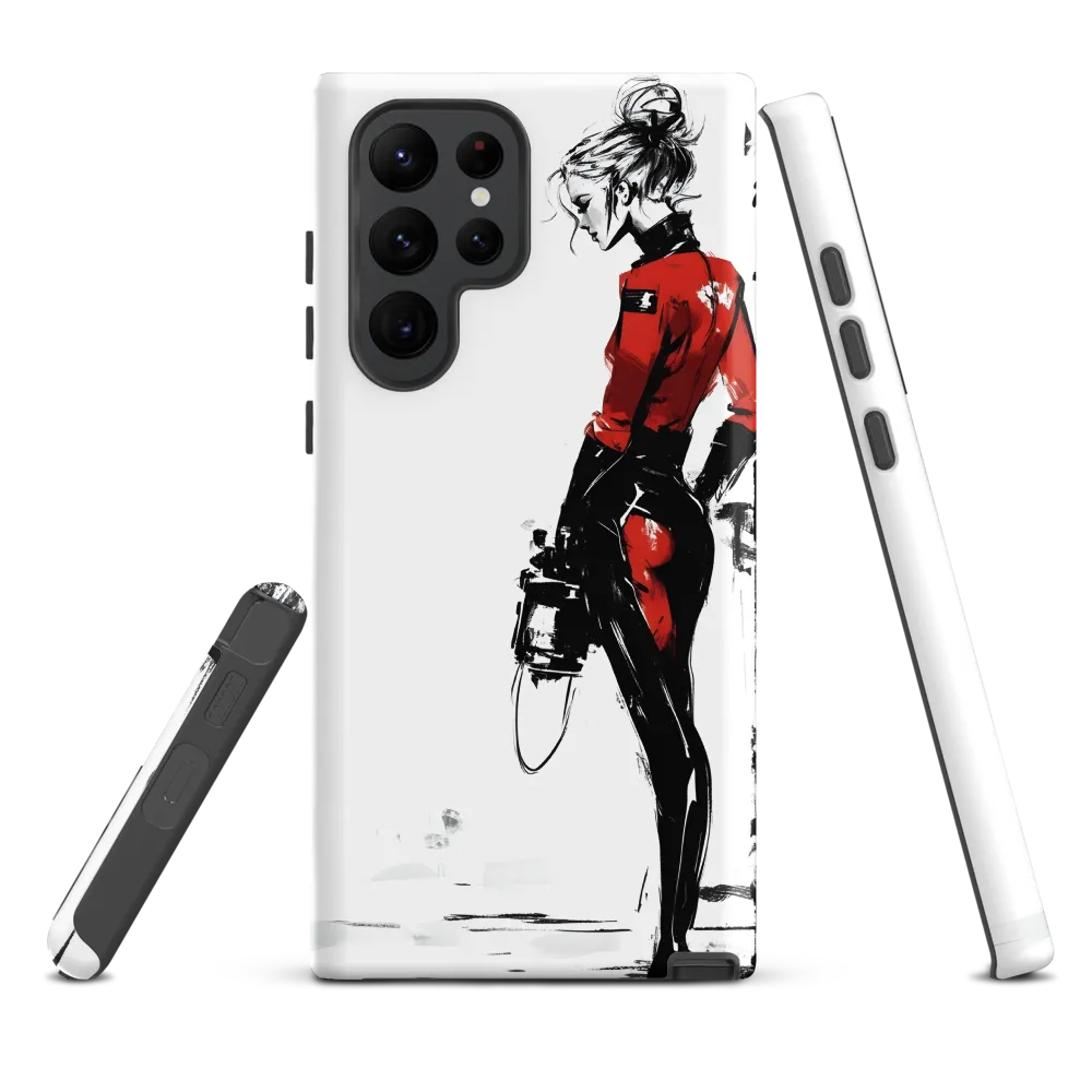 The Edgy Elegance | Phone Case |  S22 Ultra | Tough Case | Matte