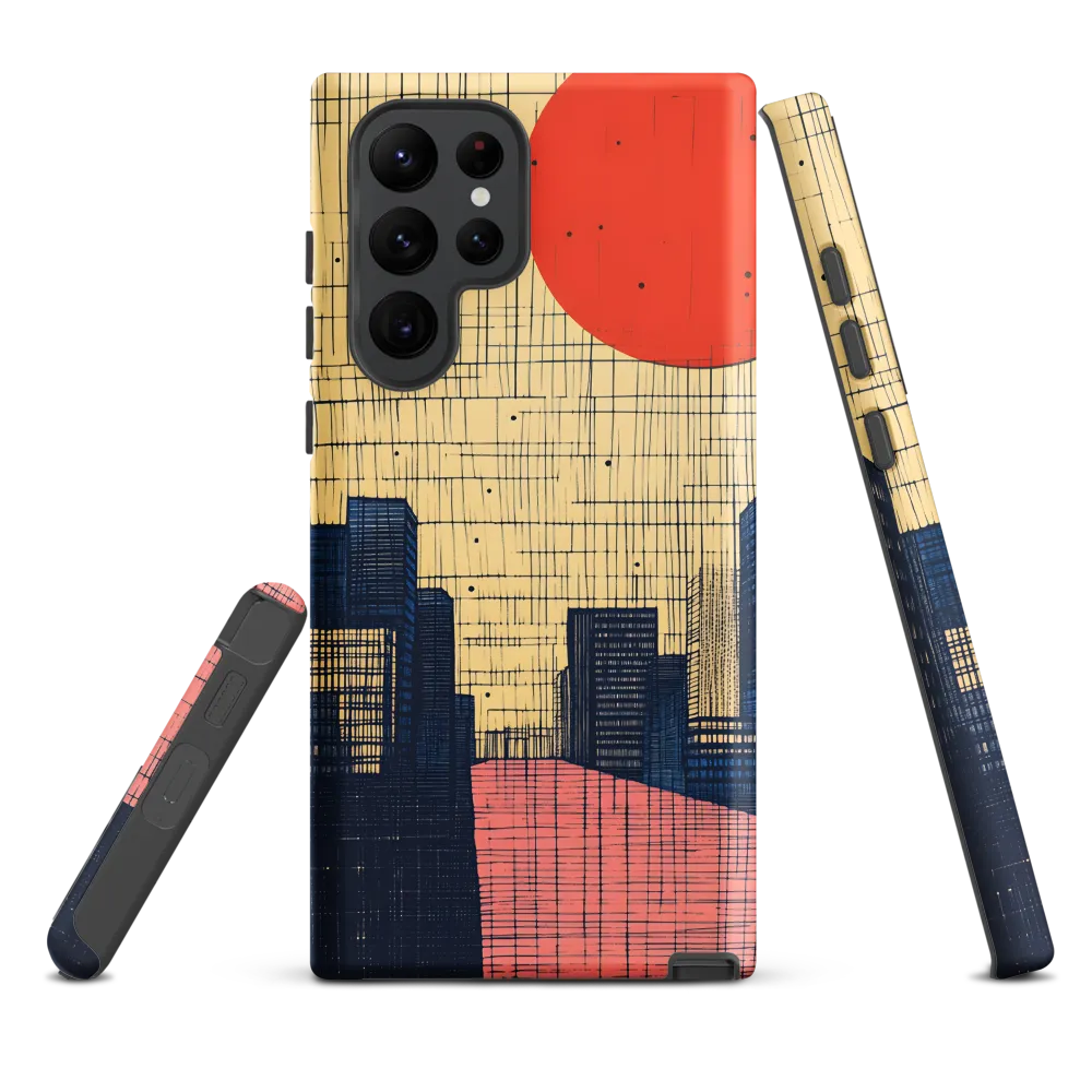 Urban Echoes: A Minimalist Cityscape