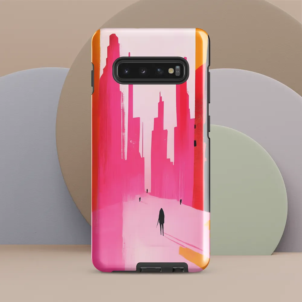 Urban Echoes in Pink | Phone Case |  S10 Plus | Tough Case | Glossy