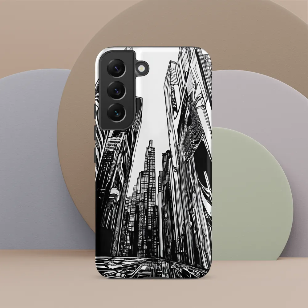Urban Echoes: A Line Art Journey