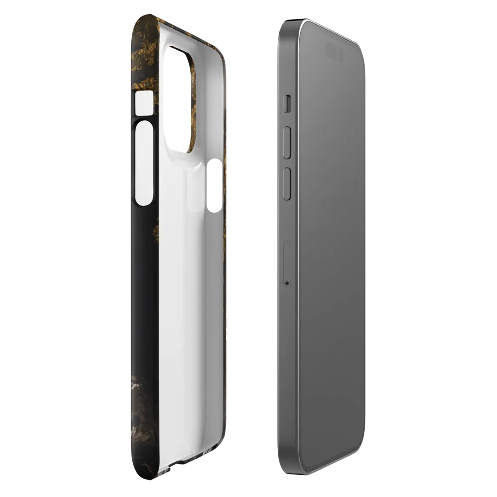 Golden Elegance: A Modern Profile Portrait