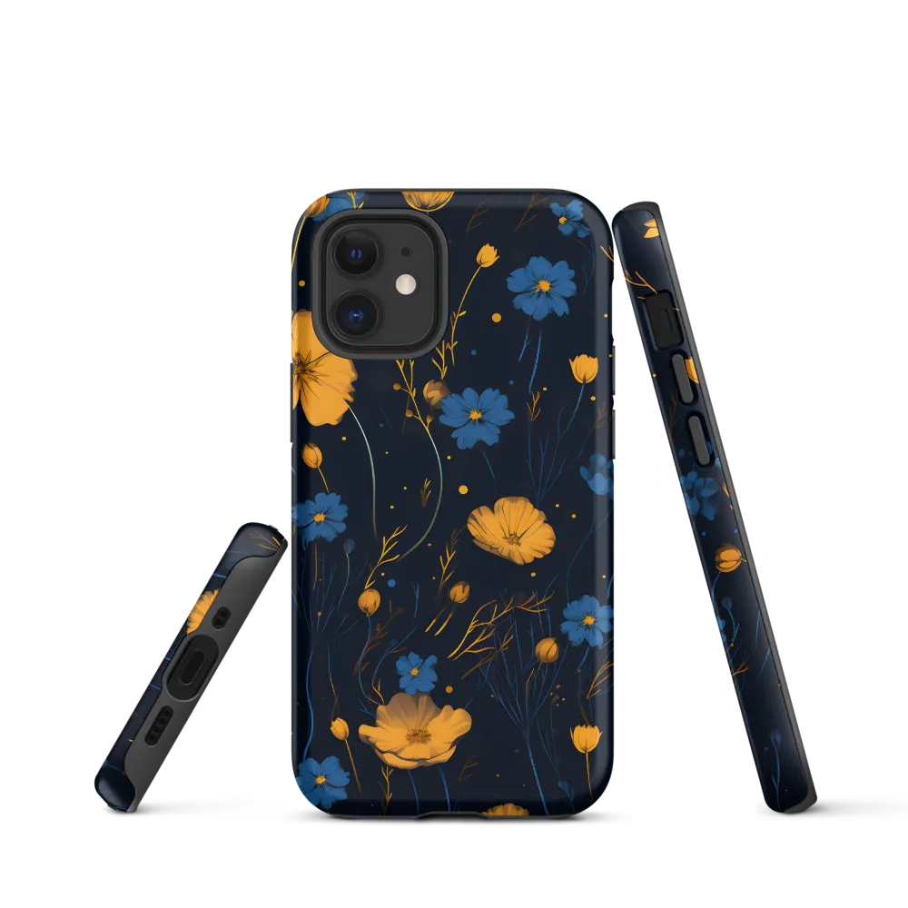 Nocturnal Blossoms | Phone Case |  12 mini | Tough Case | Matte