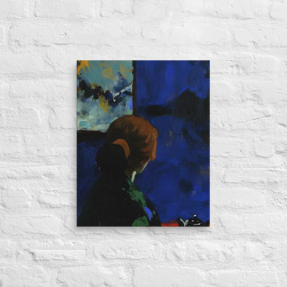 Contemplation Under the Night Sky | Canvas | 16″×20″