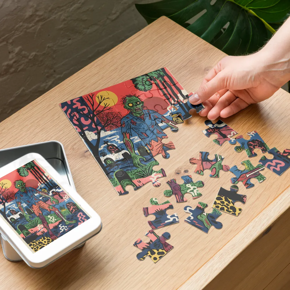 Neon Gravewalker 
 Jigsaw Puzzle in Tin Box