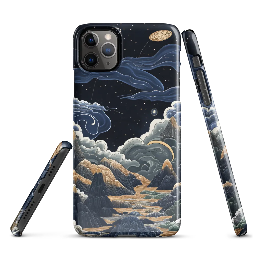 Celestial Harmony: Peaks and Planets | Phone Case |  11 Pro Max | Snap Case | Glossy