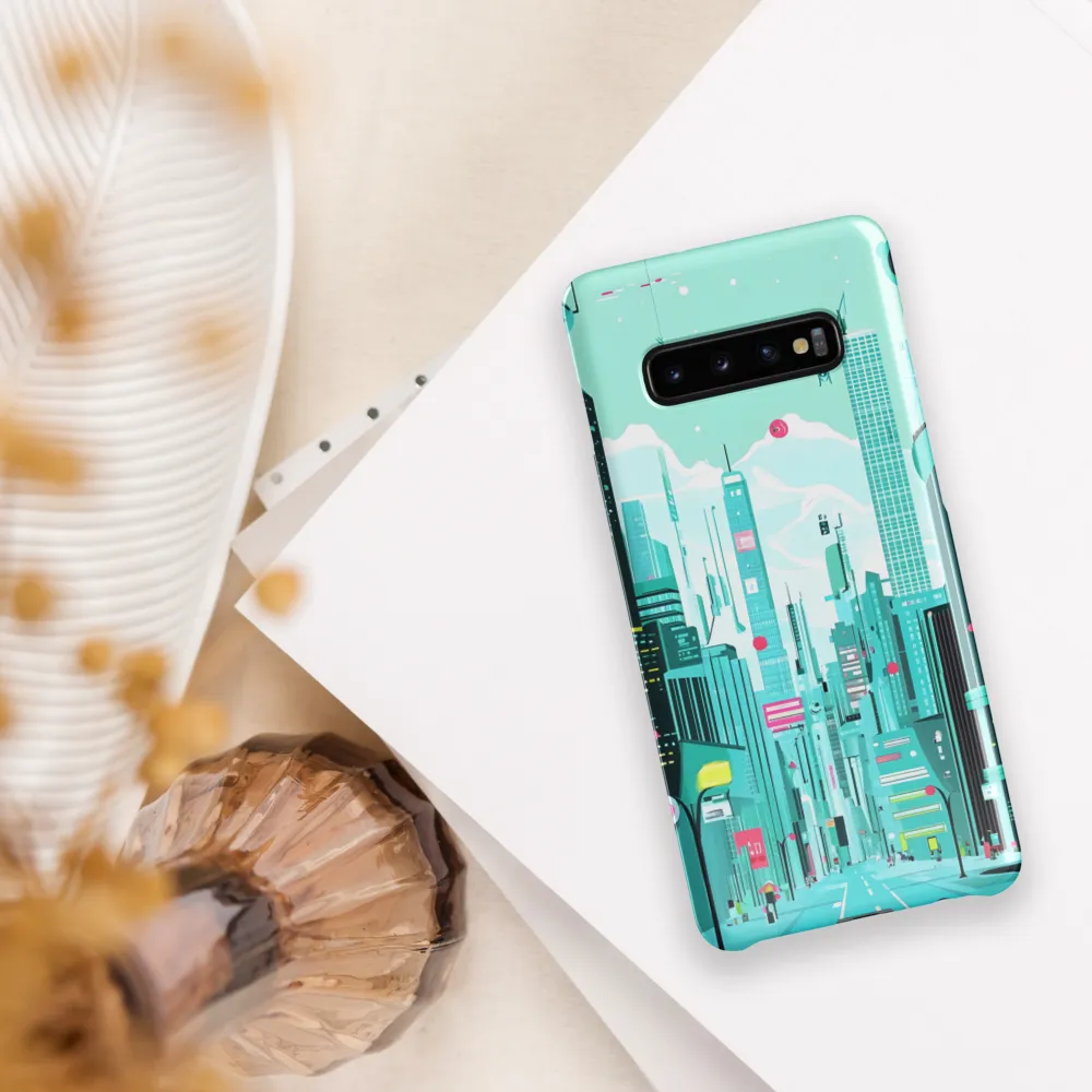 Urban Dreams: A Futuristic Cityscape | Phone Case |  S10 Plus | Snap Case | Glossy