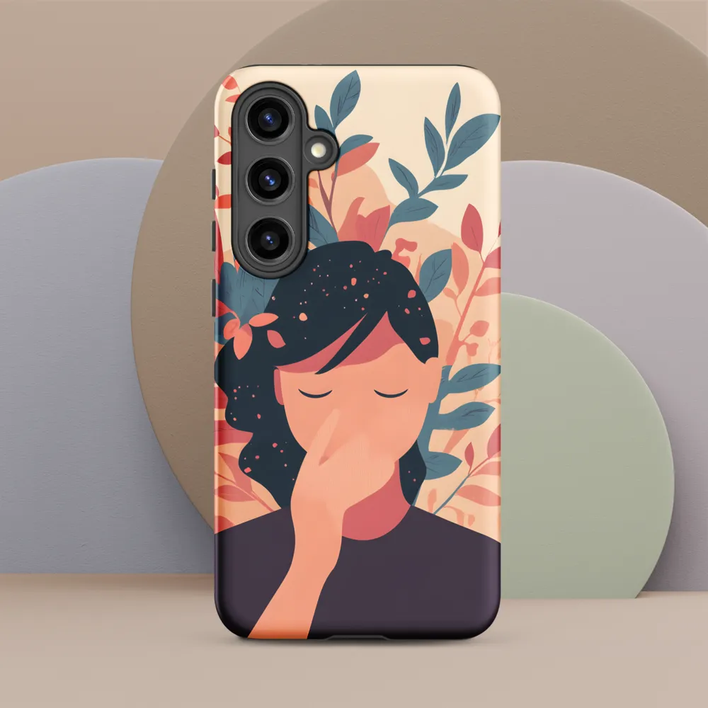 Whispers of Nature: A Serene Contemplation | Phone Case |  S24 Plus | Tough Case | Matte