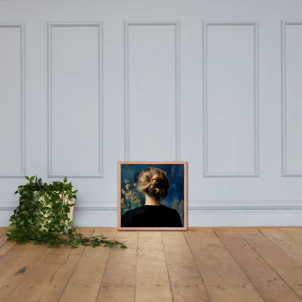 Whispers of Tranquility | Poster with Red oak Frame | 18″×18″