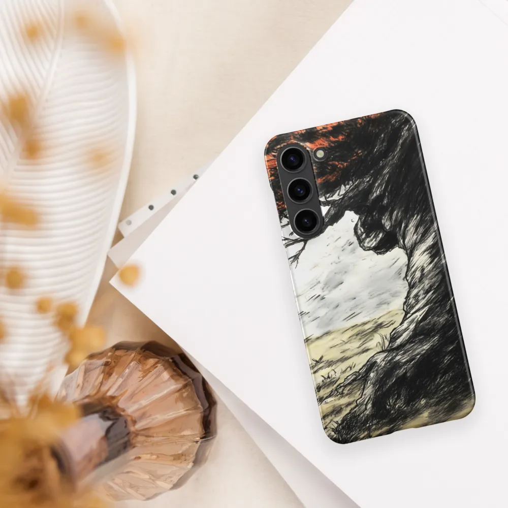 Whispers of Solitude | Phone Case |  S23 Plus | Snap Case | Matte
