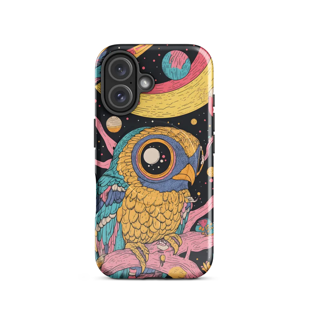 Whimsical Cosmic Owl | Phone Case |  16 | MagSafe® Tough Case | Glossy