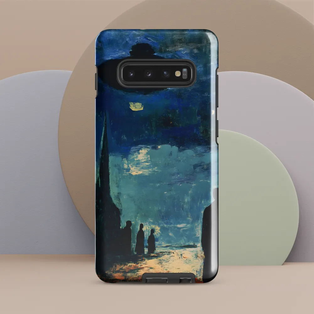 Enigmatic Encounter: A Surrealist UFO Landscape | Phone Case |  S10 Plus | Tough Case | Glossy