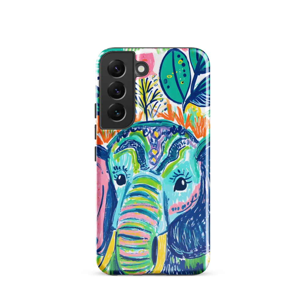 Striped Trunk — Elephant Portrait